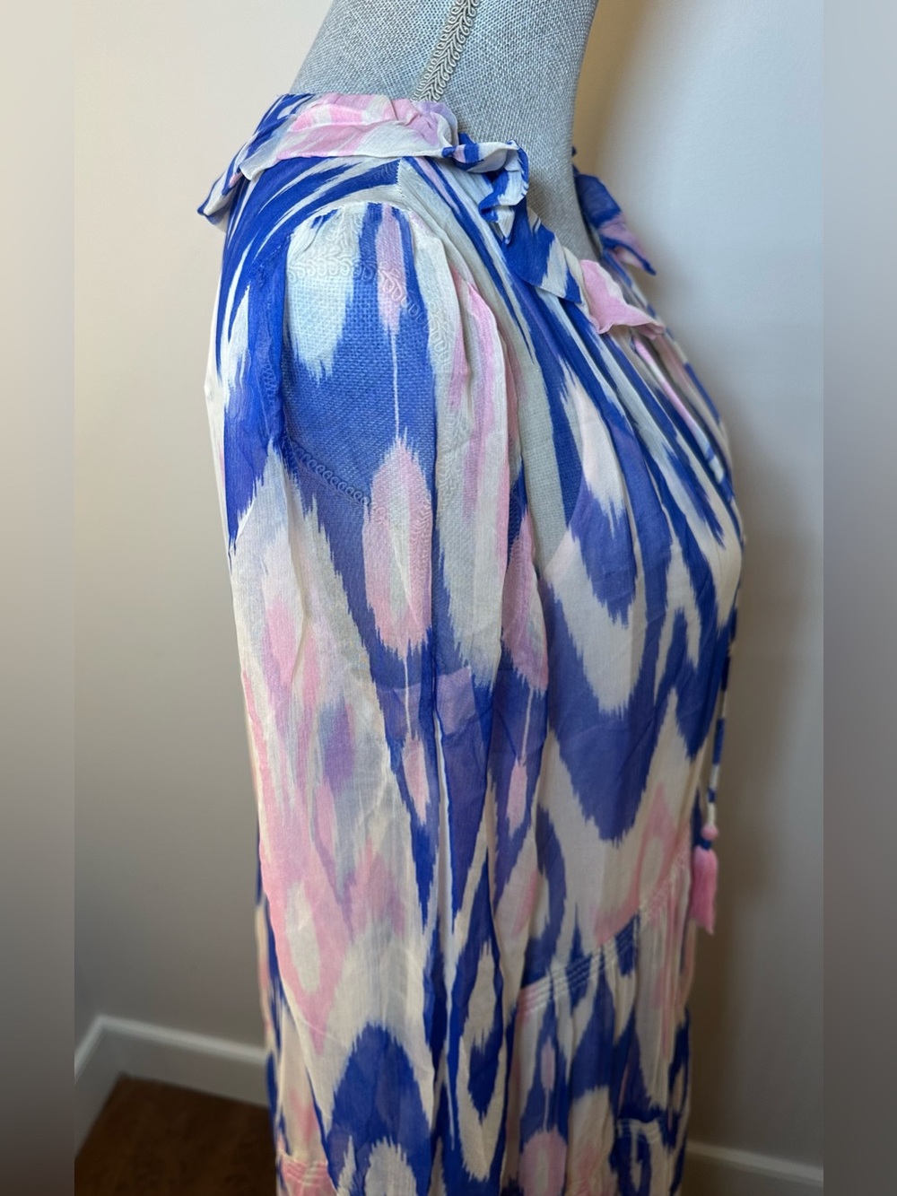Anthropologie The Marais Printed Chiffon Maxi Dress size medium - Picture 15 of 15